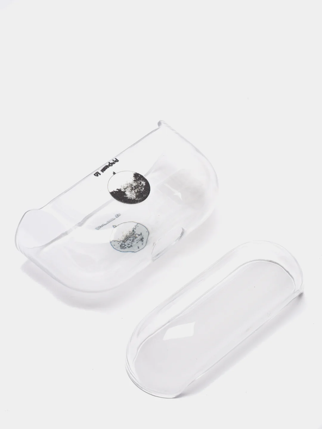 Серый прозрачный пластиковый чехол для Apple Airpods Pro
