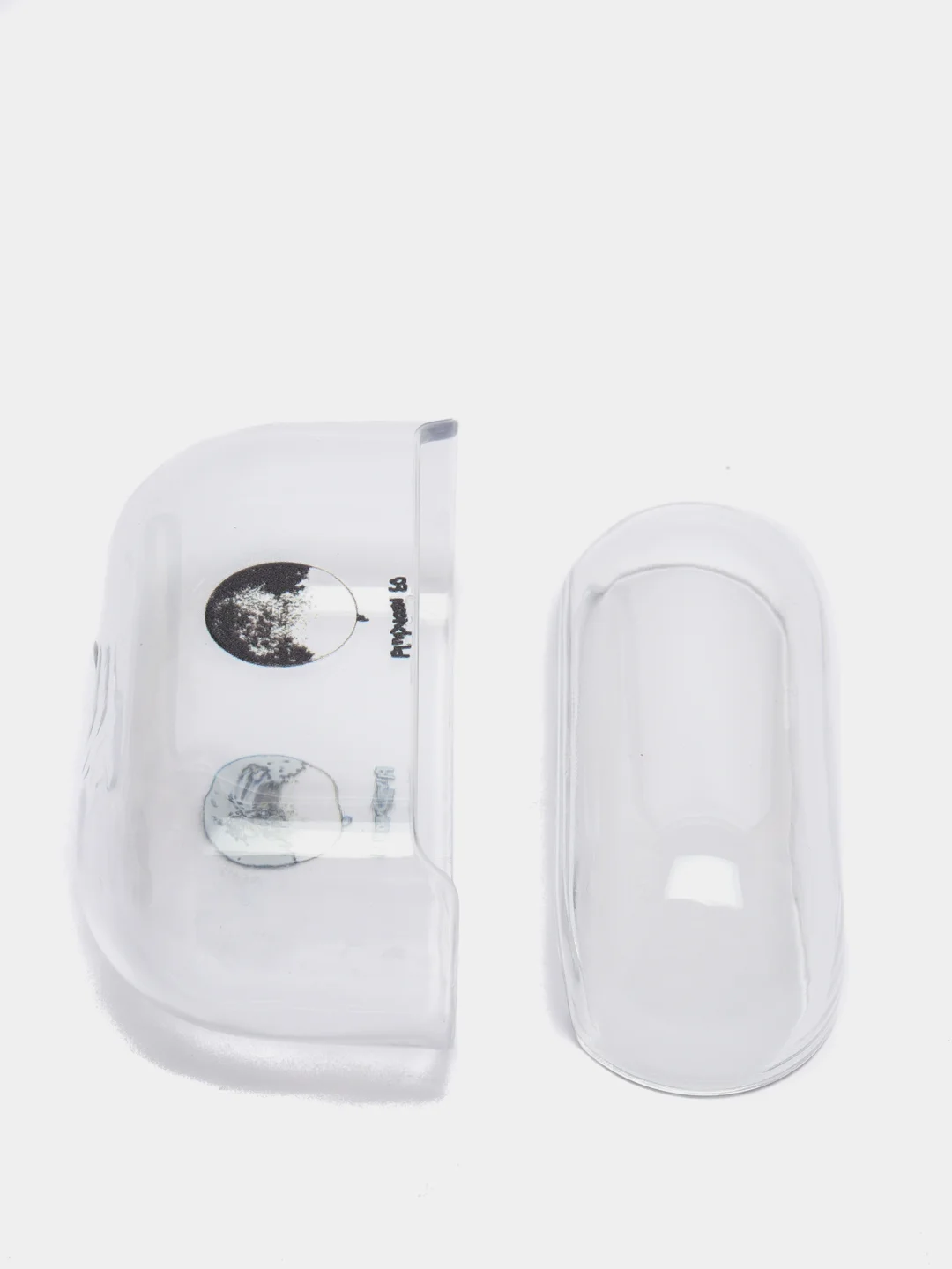 Серый прозрачный пластиковый чехол для Apple Airpods Pro