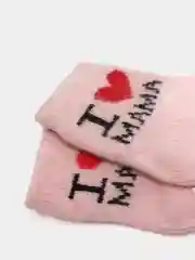 Розовый носочки /носки для малышей / новорожденных АНГОРА /  антискользящие, 0-6  мес