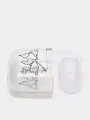 Морской чехол для наушников Apple Airpods 1 / 2 прозрачный пластиковый