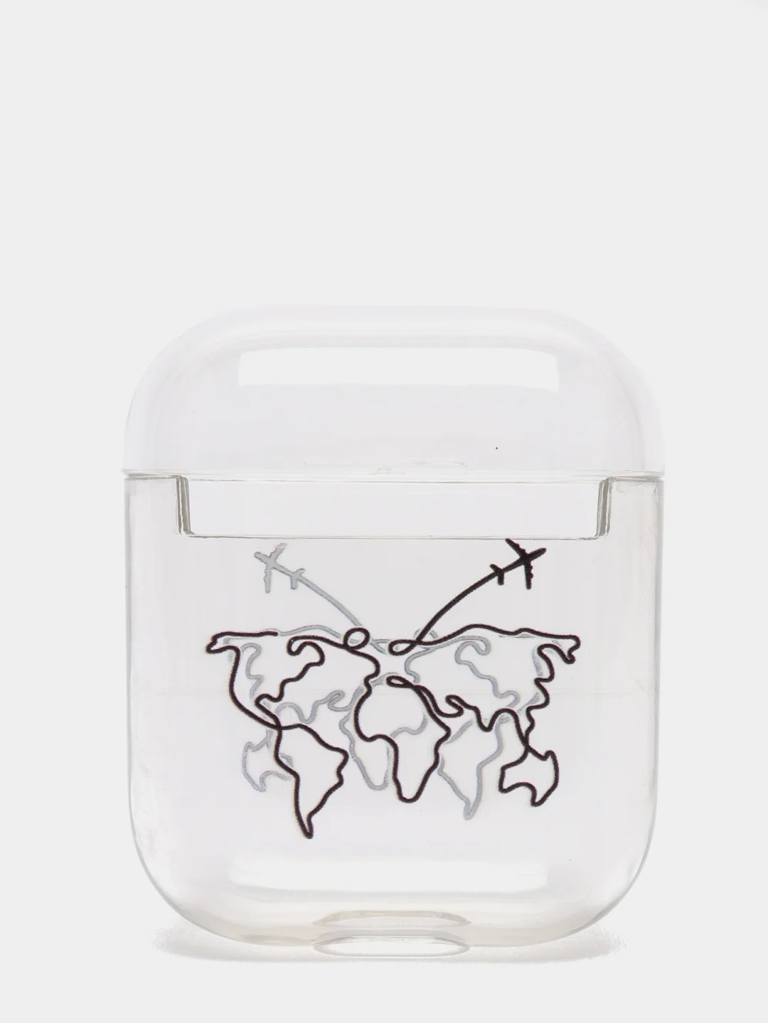 Морской чехол для наушников Apple Airpods 1 / 2 прозрачный пластиковый