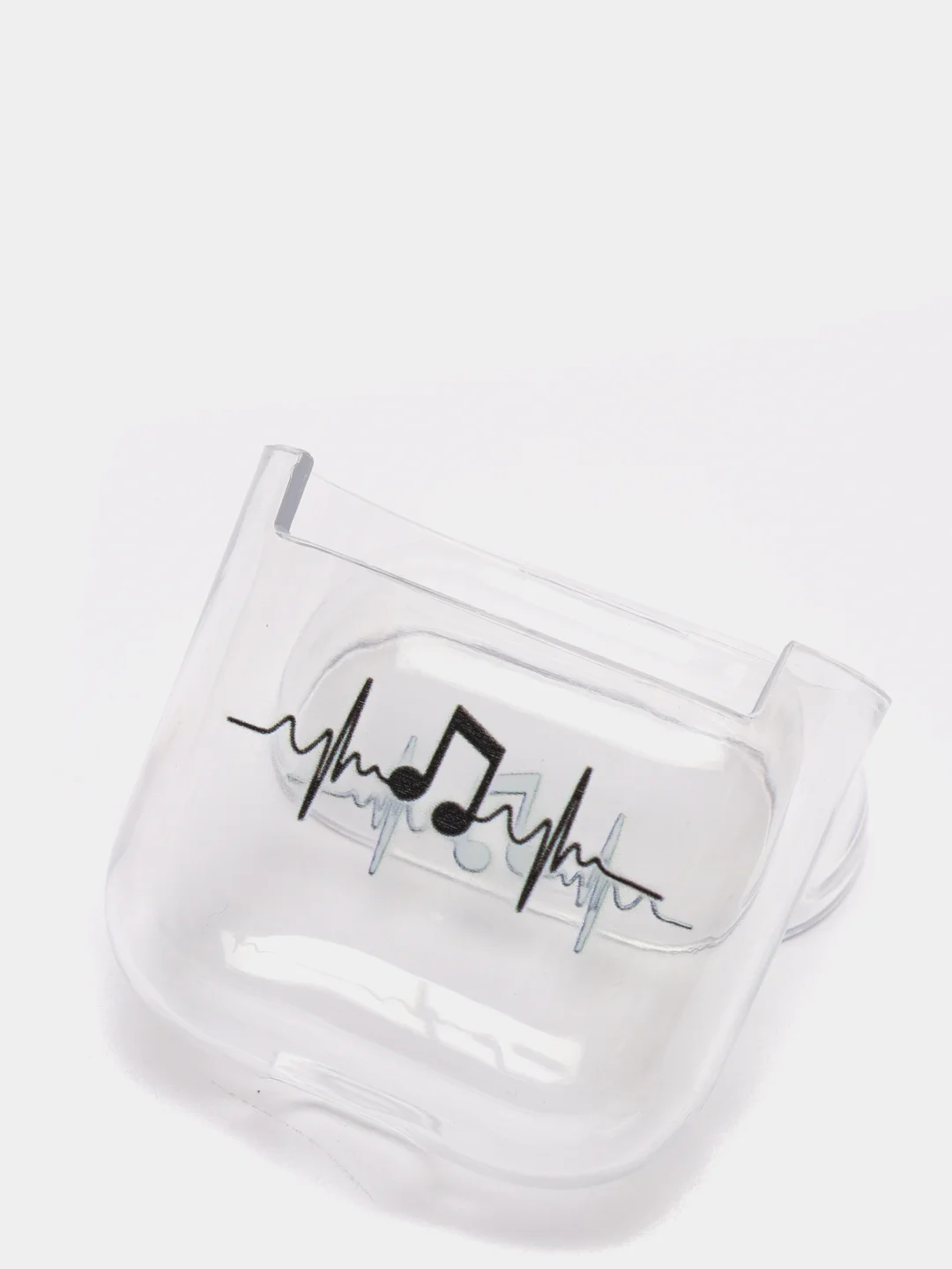 Прозрачный чехол для наушников Apple Airpods 1 / 2 прозрачный пластиковый