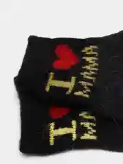 Черный носочки /носки для малышей / новорожденных АНГОРА /  антискользящие, 0-6  мес