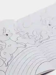 Лавандовый раскраска А4 для девочек / единороги / сказочный мир / зверята