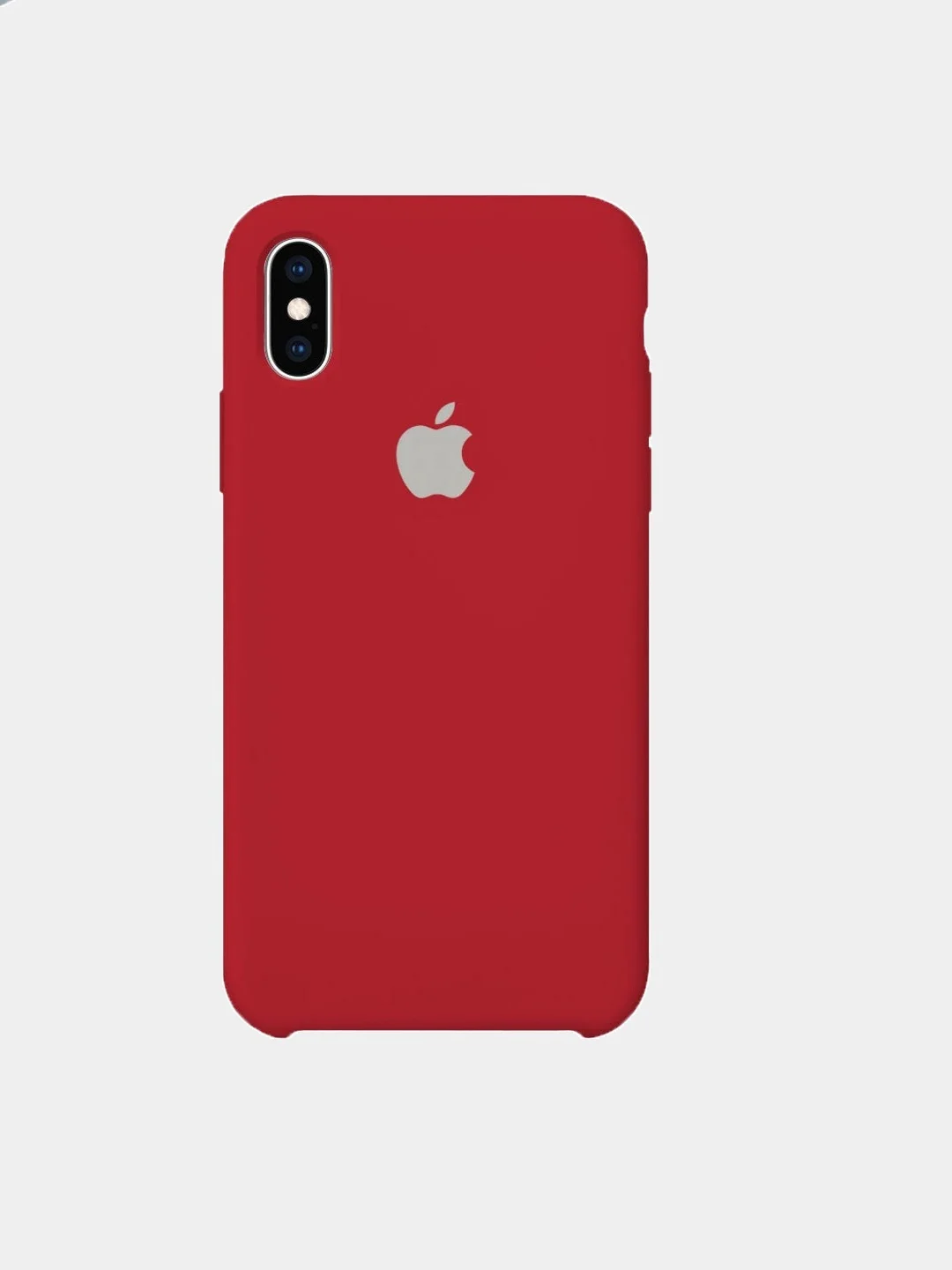 Красный чехол для iPhone X / XS Silicone Case