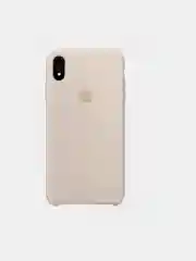 Серебряный чехол для iPhone X / XS Silicone Case