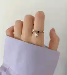 Серый меланж кольцо