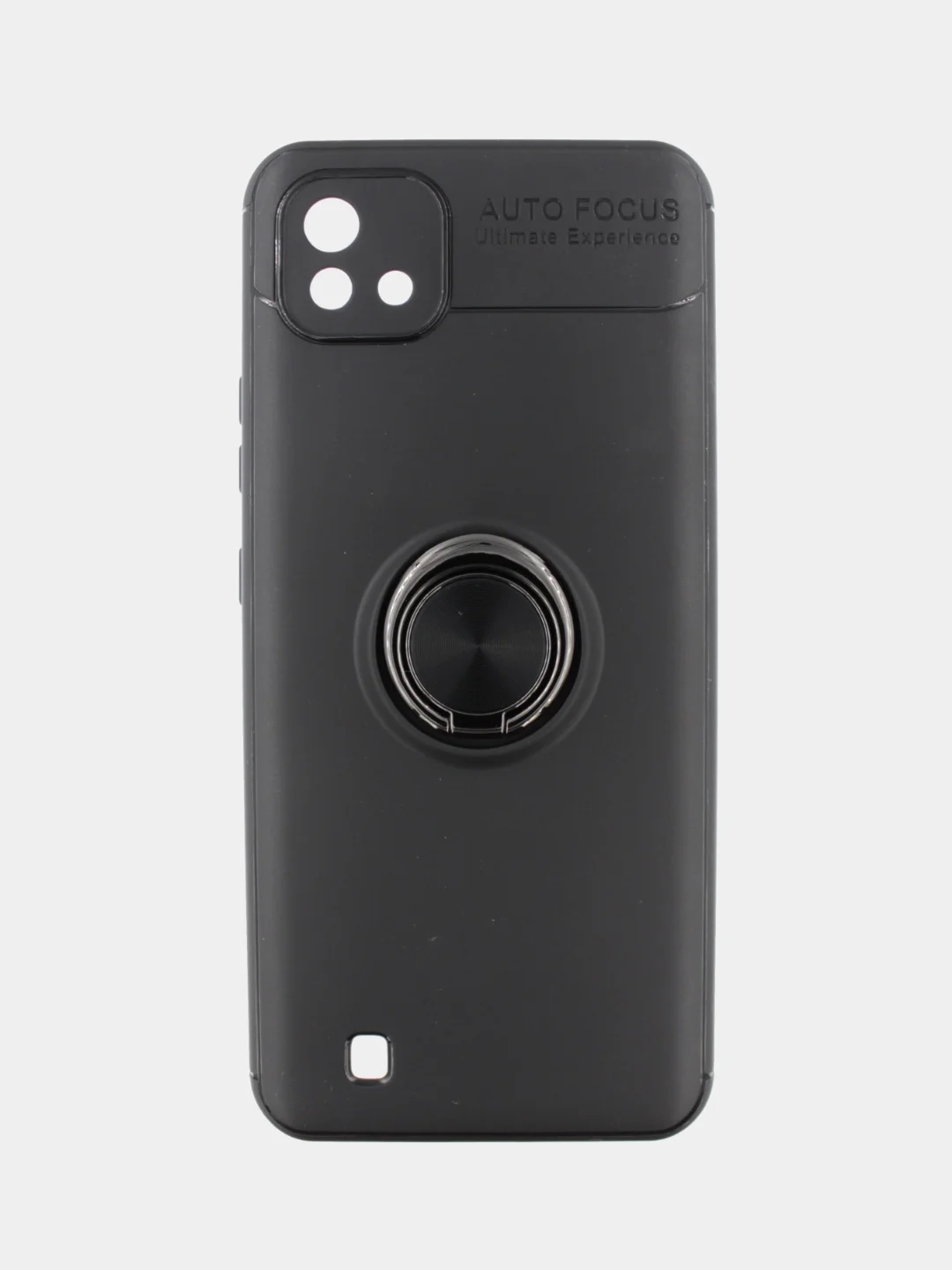 Черный чехол для Realme C20 с кольцом