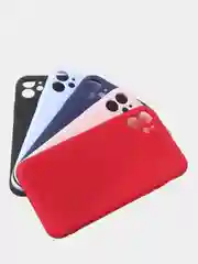 Чехол силиконовый матовый для iPhone