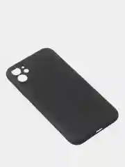 Черный чехол силиконовый матовый для iPhone