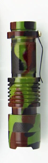 Зелёный хаки компактный карманный фонарь SIPIK SK-68 zoomab CREE Q5 LED