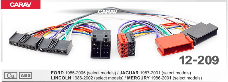 Переходник для магнитол ISO (CARAV 12-209) Ford 1985-05, Jaguar 1987-2001, Lincoln 1986-02