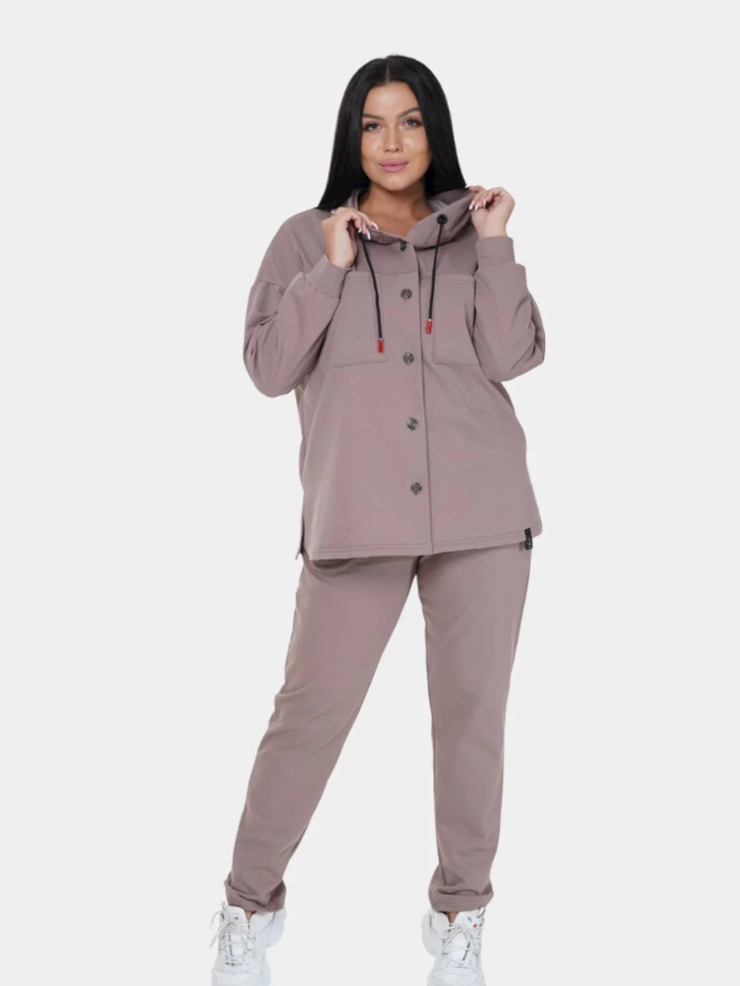 Бежевый меланж костюм женский Престиж lovetex.store