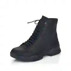 Черный ботинки зимние женские RIEKER