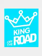 Белый наклейка на авто "King off the road"