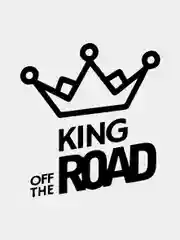 Черный наклейка на авто "King off the road"