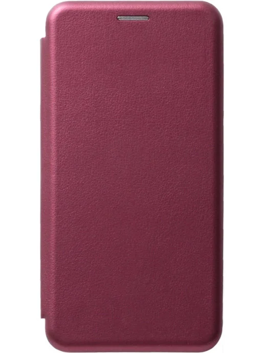 Бордовый чехол книжка на Samsung Galaxy A40