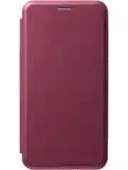 Бордовый чехол книжка на Samsung Galaxy A40