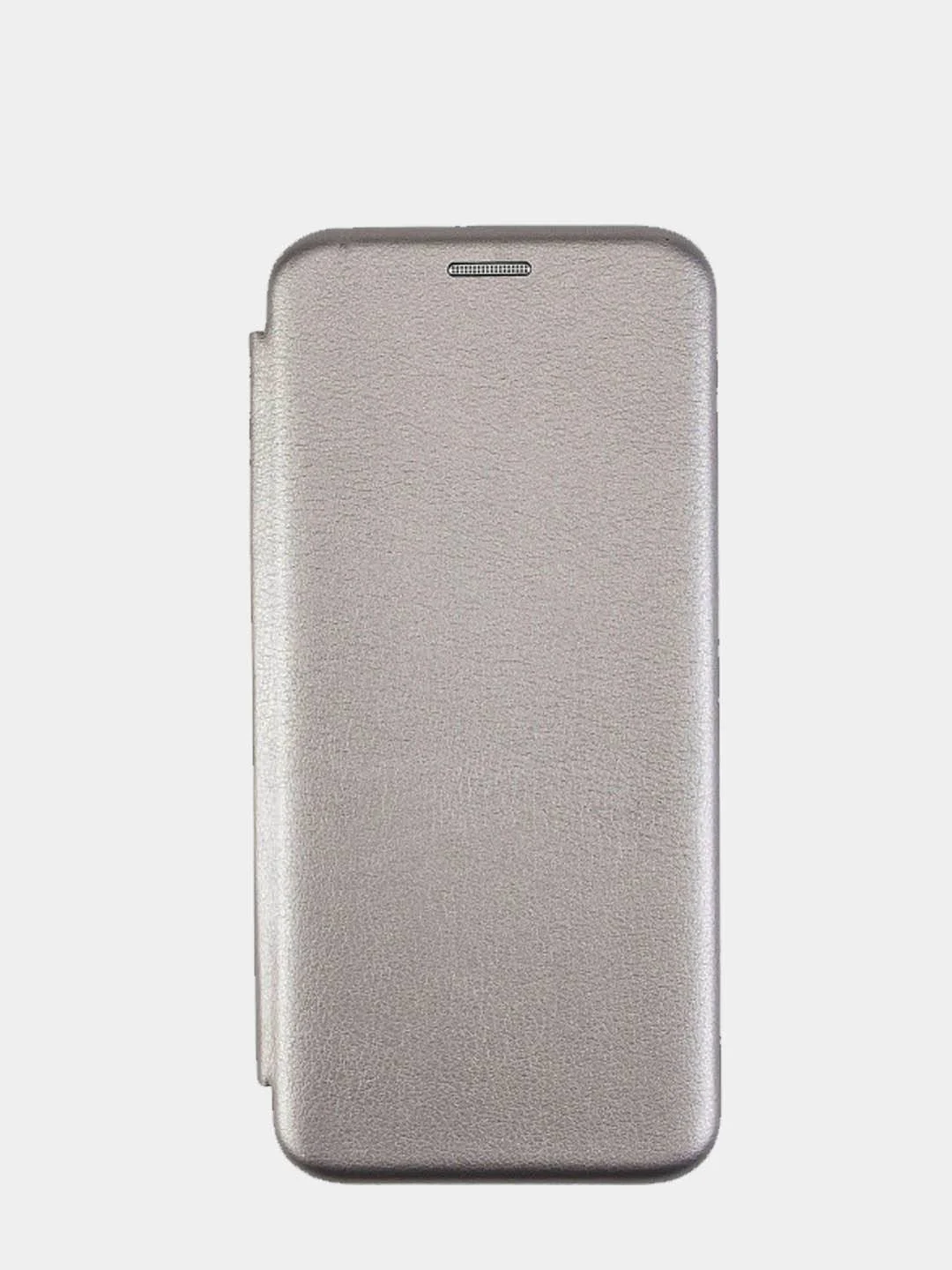 Серебряный чехол книжка на Samsung Galaxy A40