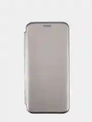 Серебряный чехол книжка на Samsung Galaxy A40