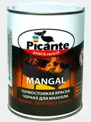 Эмаль термостойкая Mangal, черная, 0,75 кг