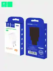 Быстрая зарядка Denmen DC06 Type-C, 20W PD, QC, 3.6 A, white