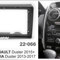 Переходная рамка 2DIN для Renault Duster 2015, Lada Largus 2021, 9 дюймов, 22-066