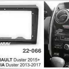 Переходная рамка 2DIN для Renault Duster 2015, Lada Largus 2021, 9 дюймов, 22-066