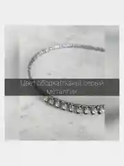 Серебряный ободок для волос. Металлический ободок для волос. Тканевый ободок с украшением