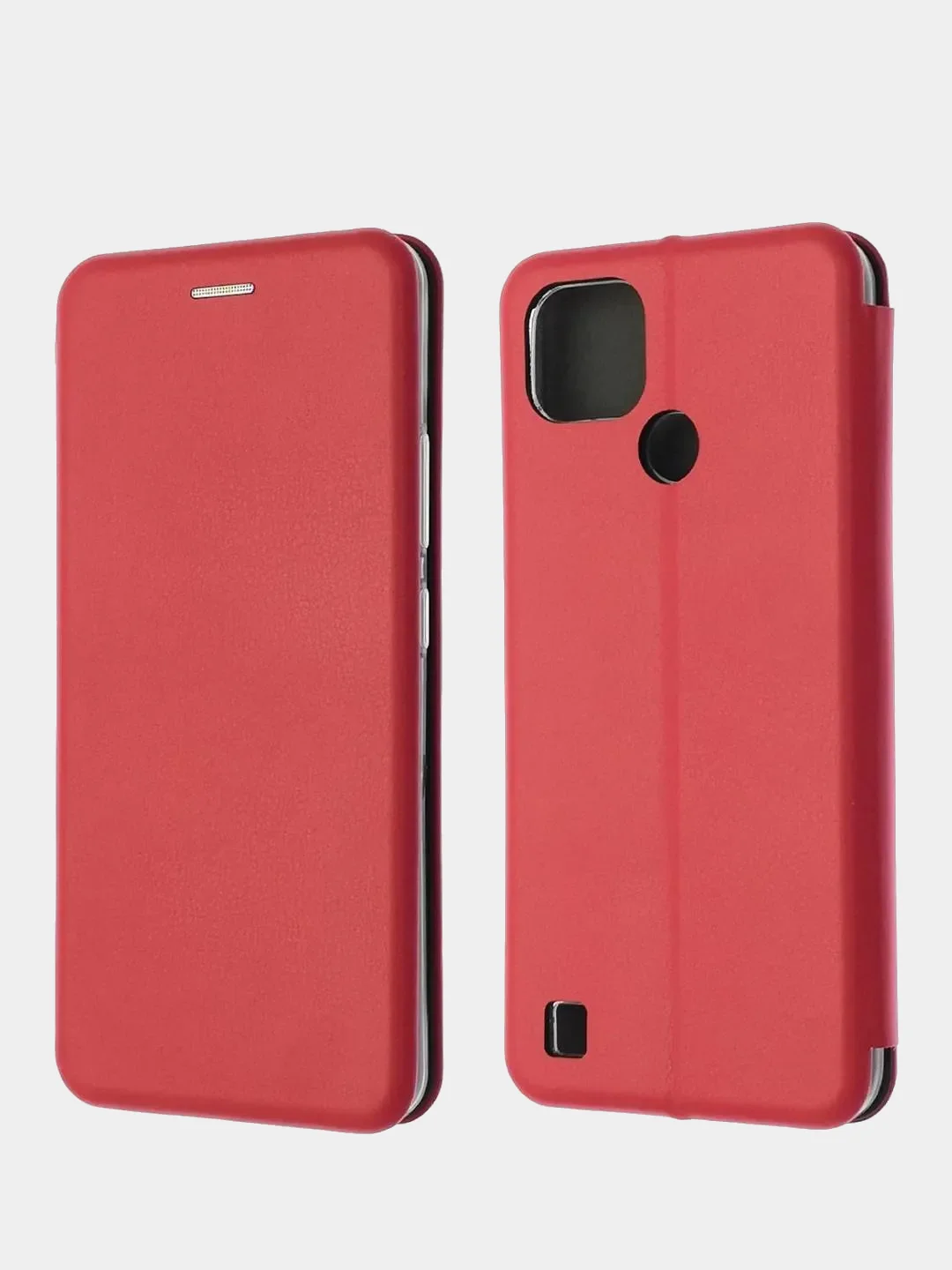 Красный чехол книжка Realme C21 / Реалми С21