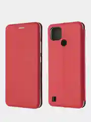 Красный чехол книжка Realme C21 / Реалми С21
