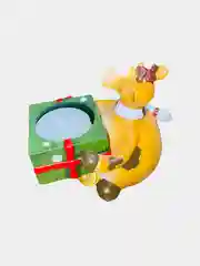 Зеленый фигурка-подсвечник новогодняя