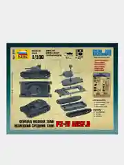 Модель сборная из пластика 1:100 "Танк средний PZ.KPFW.IV AUSF D WWII DE"