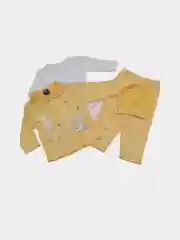 Желтый костюм для новорожденного