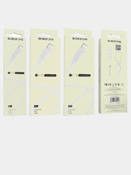 Кабель для зарядки  Borofone BX18 Lightning
