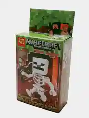 Конструктор мини фигурки майнкрафт с оружиями в костюмах Скелет