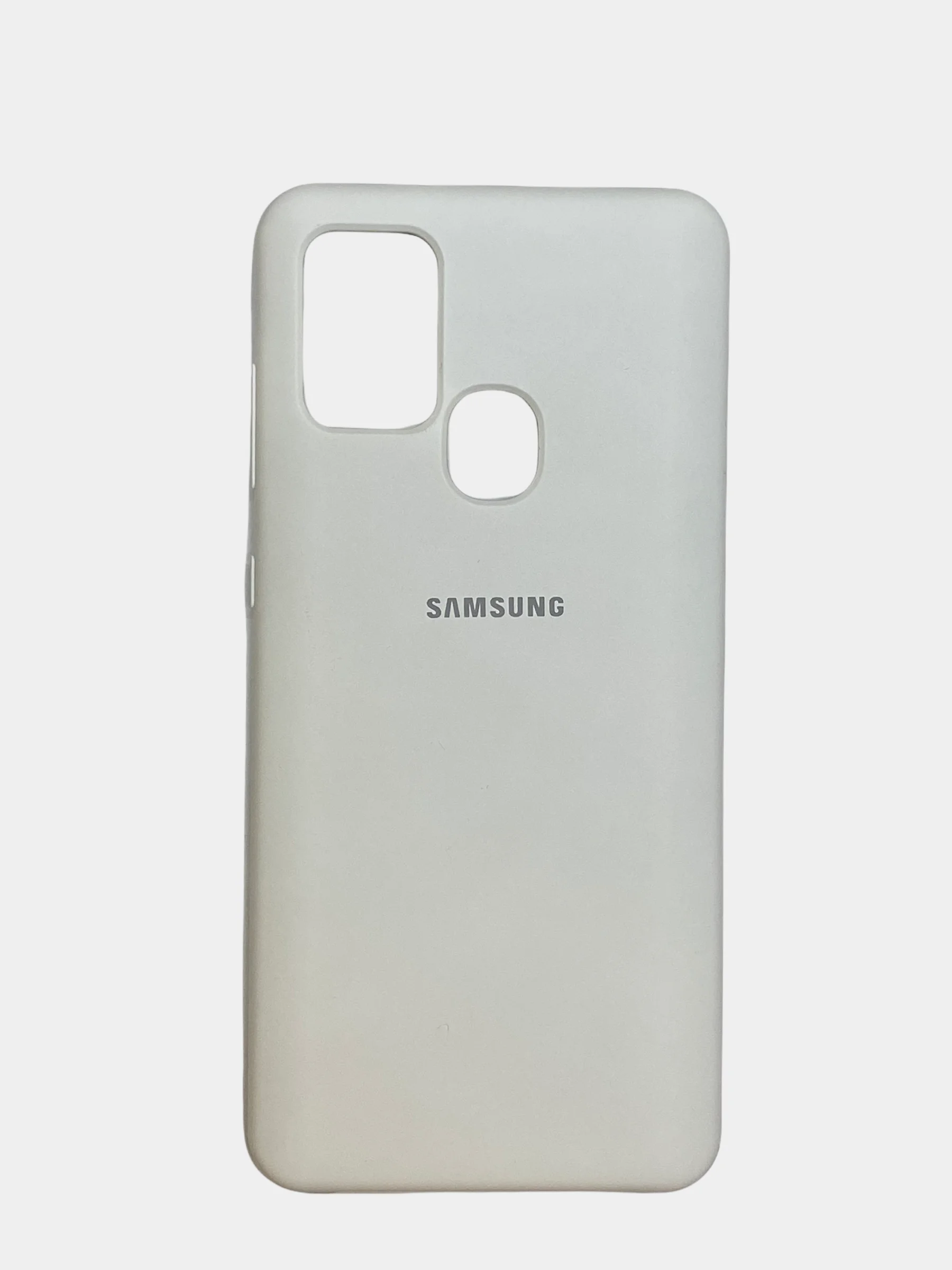 Белый чехол Silicone Cover на Samsung Galaxy A10, A31, A20S, A21S, M11, M51