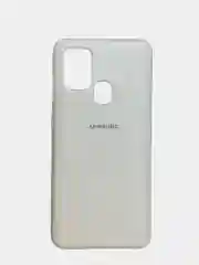 Белый чехол Silicone Cover на Samsung Galaxy A10, A31, A20S, A21S, M11, M51