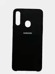 Черный чехол Silicone Cover на Samsung Galaxy A10, A31, A20S, A21S, M11, M51