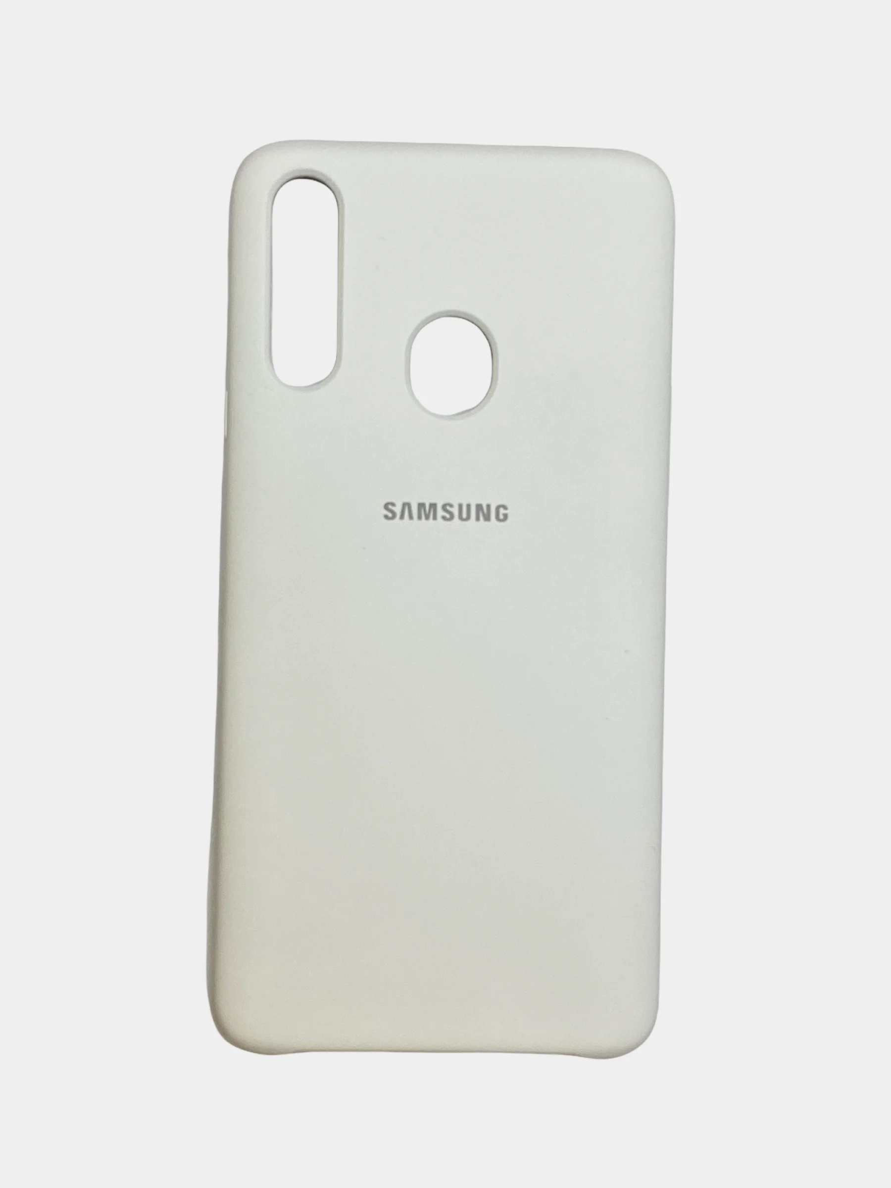 Белый чехол Silicone Cover на Samsung Galaxy A10, A31, A20S, A21S, M11, M51