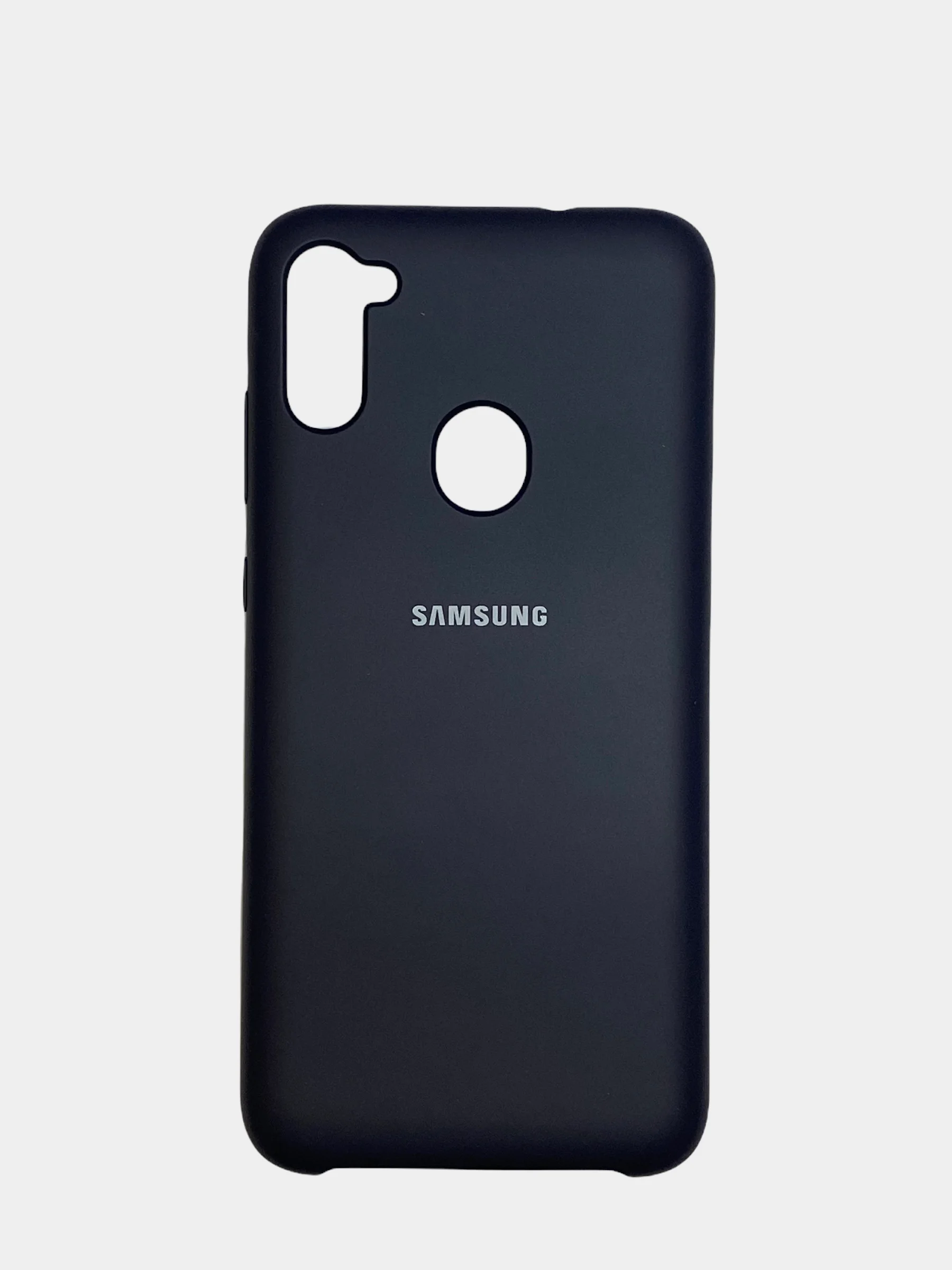 Черный чехол Silicone Cover на Samsung Galaxy A10, A31, A20S, A21S, M11, M51