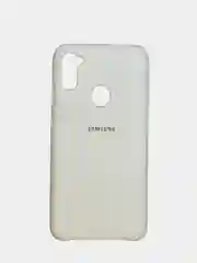 Белый чехол Silicone Cover на Samsung Galaxy A10, A31, A20S, A21S, M11, M51