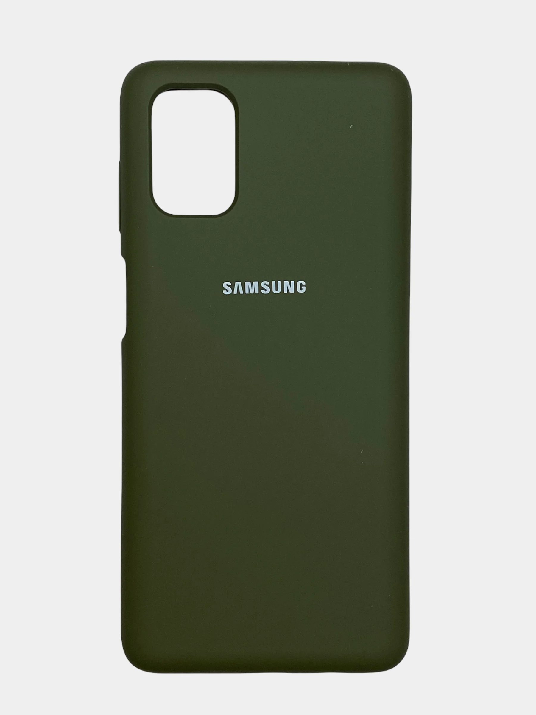 Зелёный хаки чехол Silicone Cover на Samsung Galaxy A10, A31, A20S, A21S, M11, M51