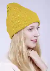 Желтый шапка женская, тонкая