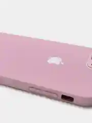 Сиреневый чехол силиконовый со стеклянной панелью для iPhone 7 Plus / iPhone 8 Plus
