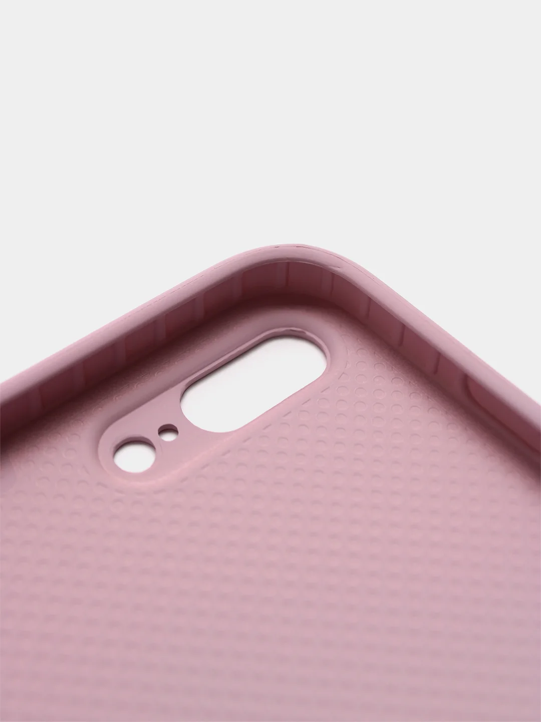 Сиреневый чехол силиконовый со стеклянной панелью для iPhone 7 Plus / iPhone 8 Plus