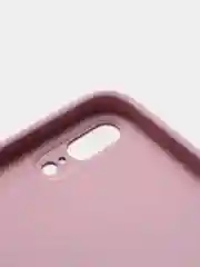 Сиреневый чехол силиконовый со стеклянной панелью для iPhone 7 Plus / iPhone 8 Plus