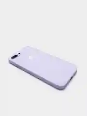 Лавандовый чехол силиконовый со стеклянной панелью для iPhone 7 Plus / iPhone 8 Plus