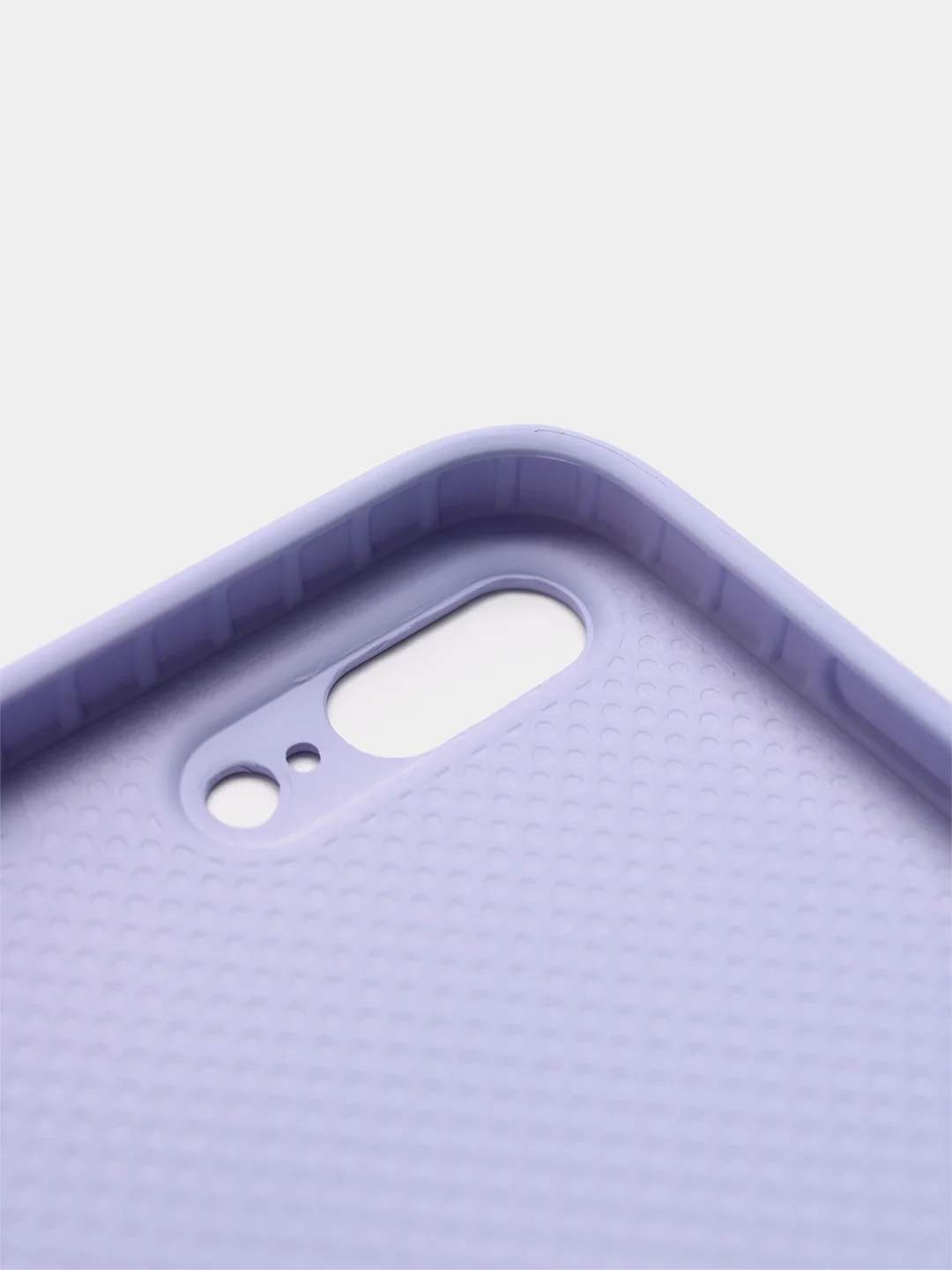 Лавандовый чехол силиконовый со стеклянной панелью для iPhone 7 Plus / iPhone 8 Plus