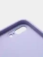 Лавандовый чехол силиконовый со стеклянной панелью для iPhone 7 Plus / iPhone 8 Plus